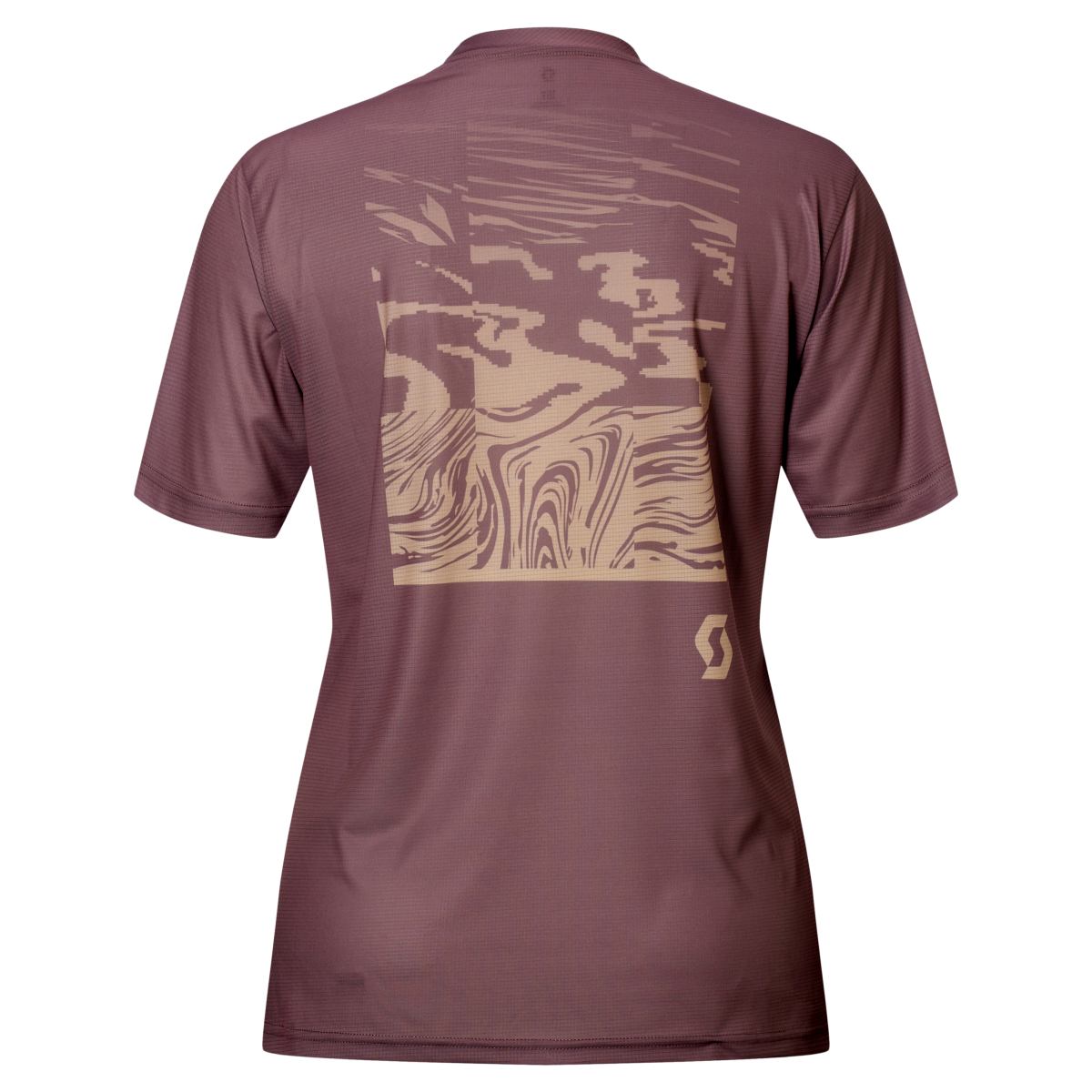 Scott Vertic LT Damen Freizeit Shirt kurzarm clay lila/beige 2027