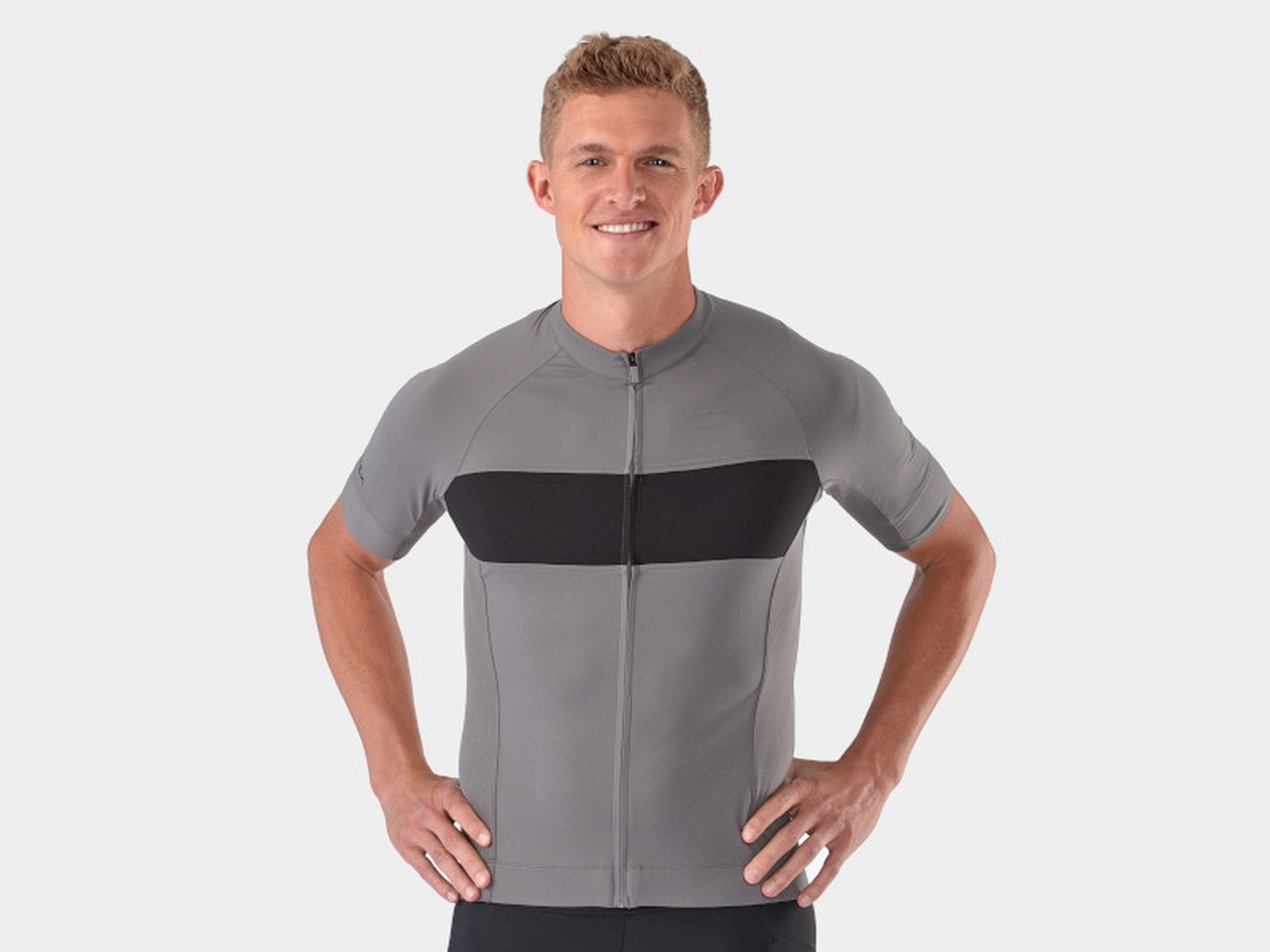Trek Circuit LTD Fahrrad Trikot kurz grau/schwarz 2025
