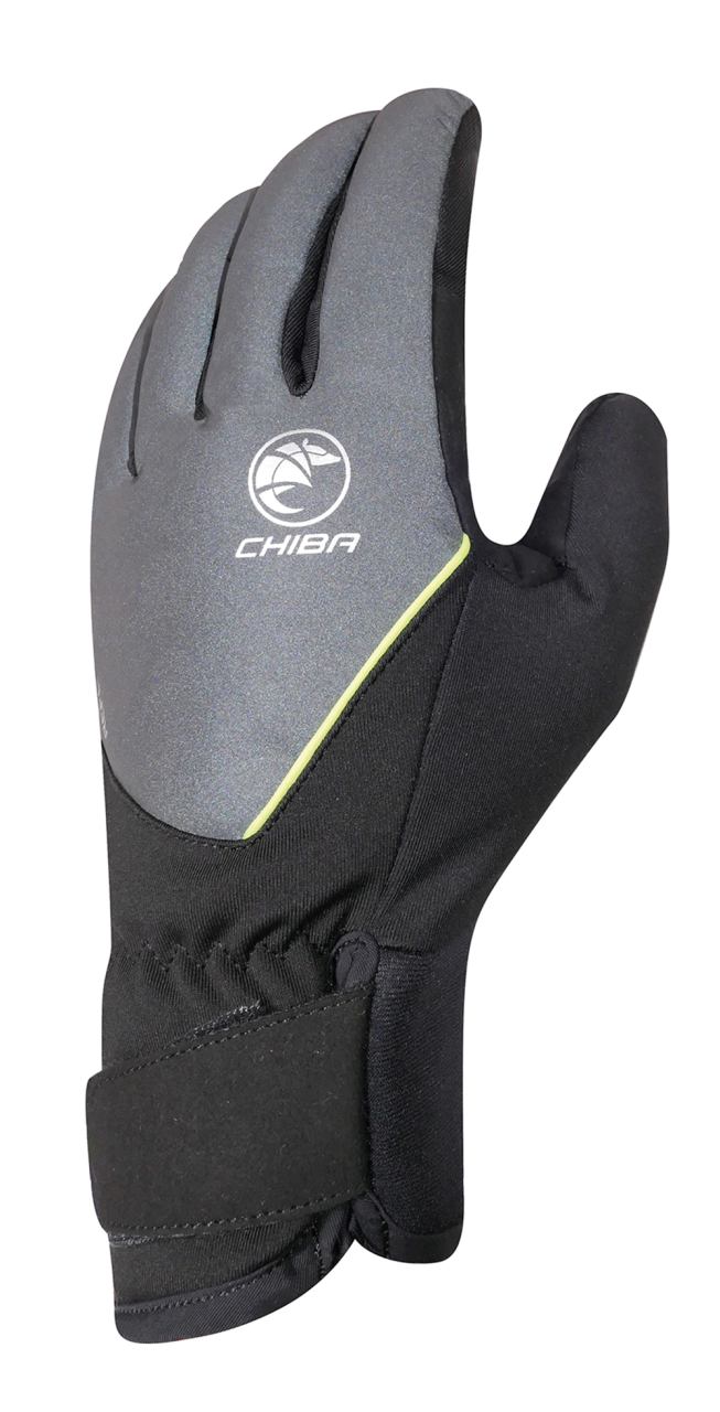 Chiba Roadmaster Reflex Winter Fahrrad Handschuhe lang reflektierend schwarz 2027