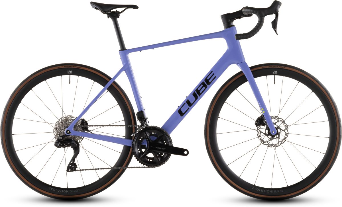 Cube Attain C:62 SLX Carbon Rennrad lucidlilac/black 2026