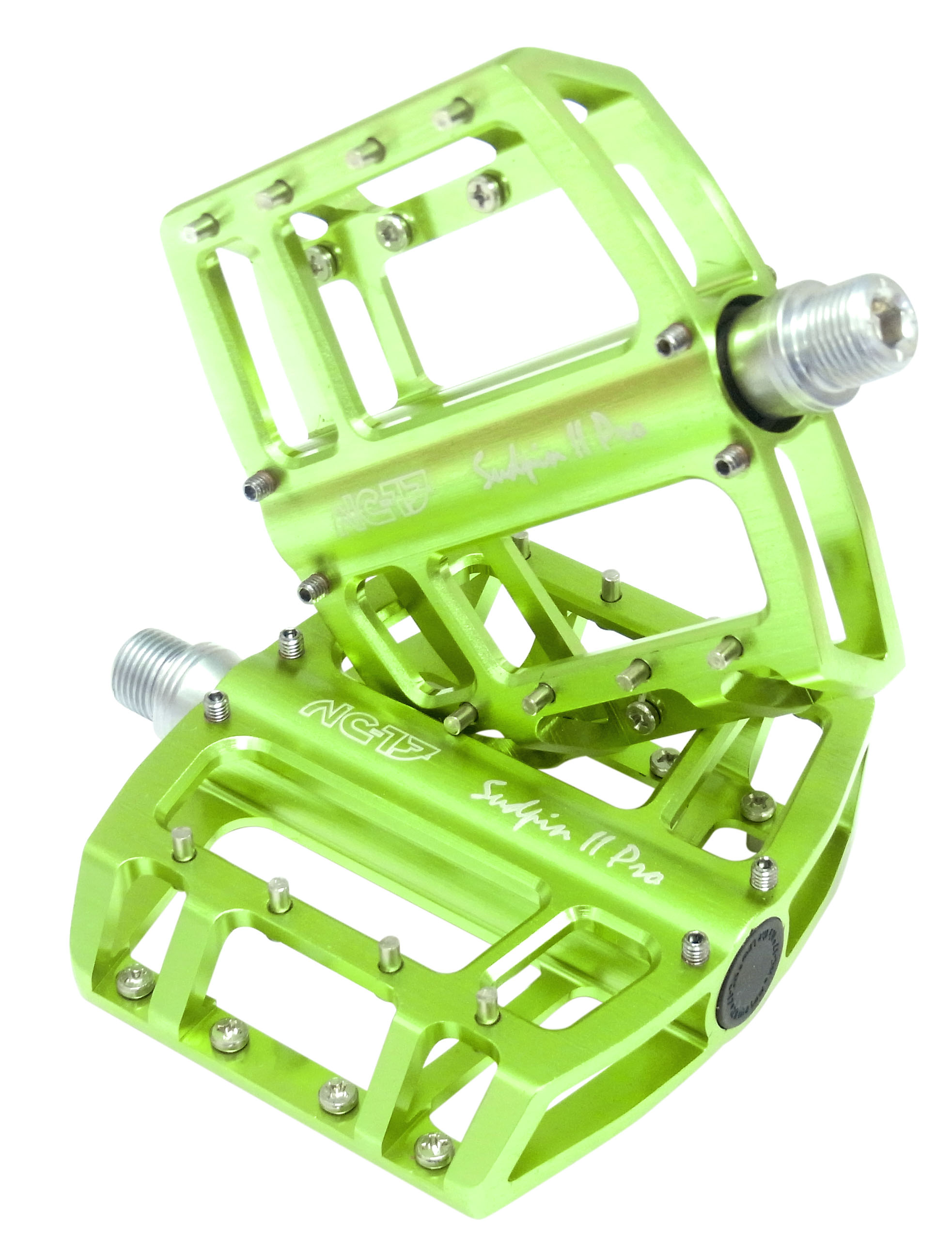 NC-17 Sudpin II Pro CNC Fahrrad Plattform Pedal grün