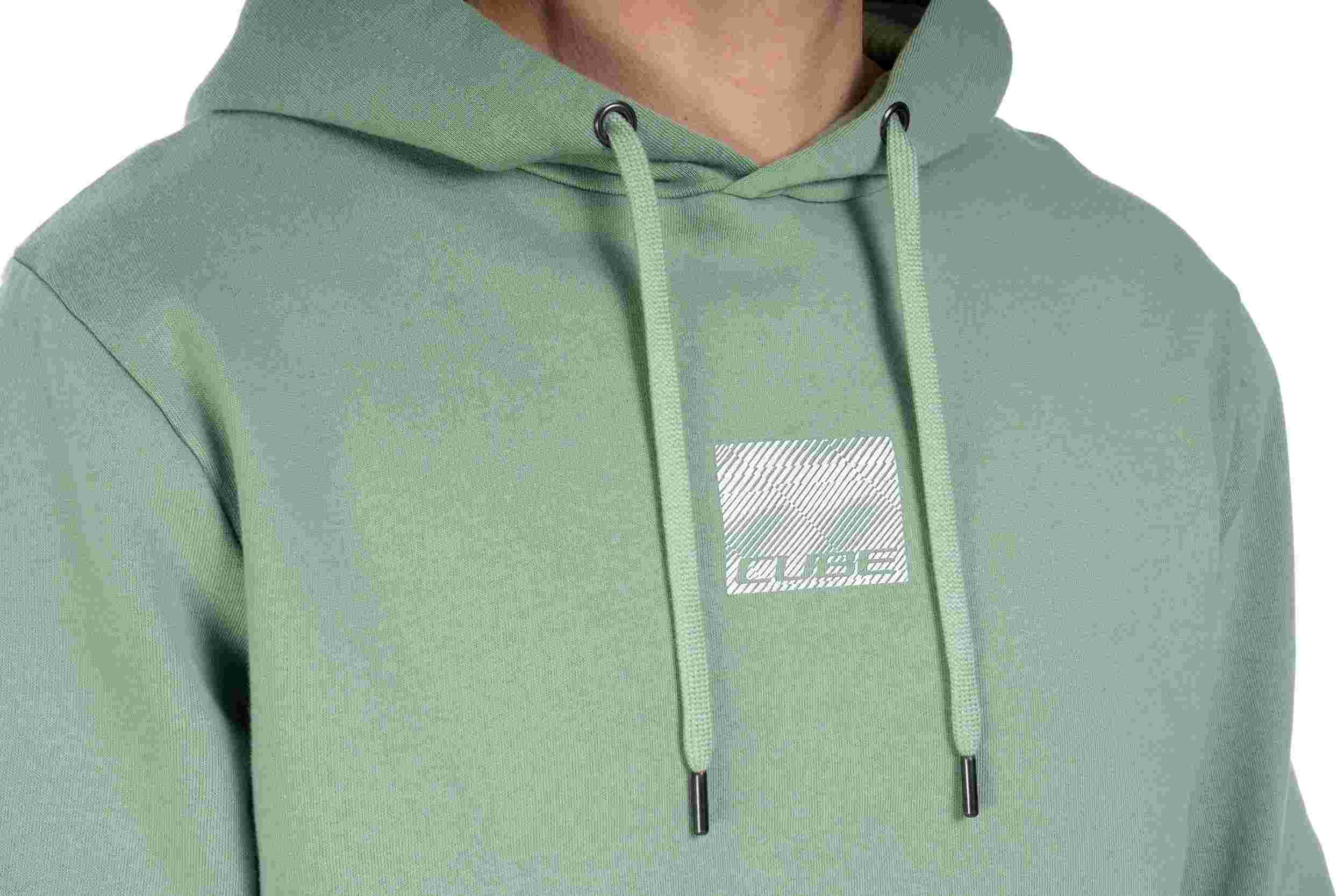 Cube Organic Grid Freizeit Hoodie / Pullover light grün 2027