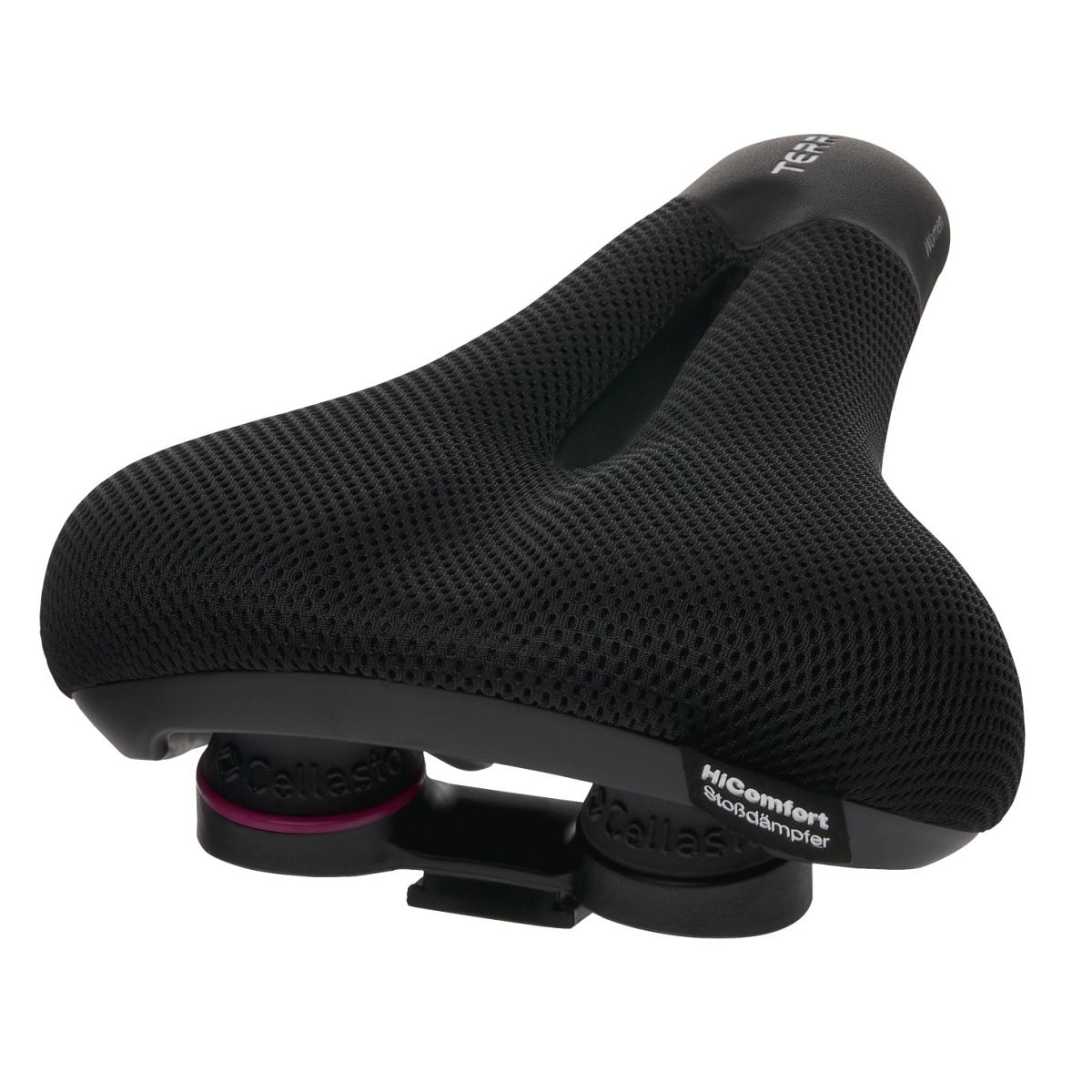 Terry Fisio Climavent Gel Comfort Damen Trekking Fahrrad Sattel schwarz