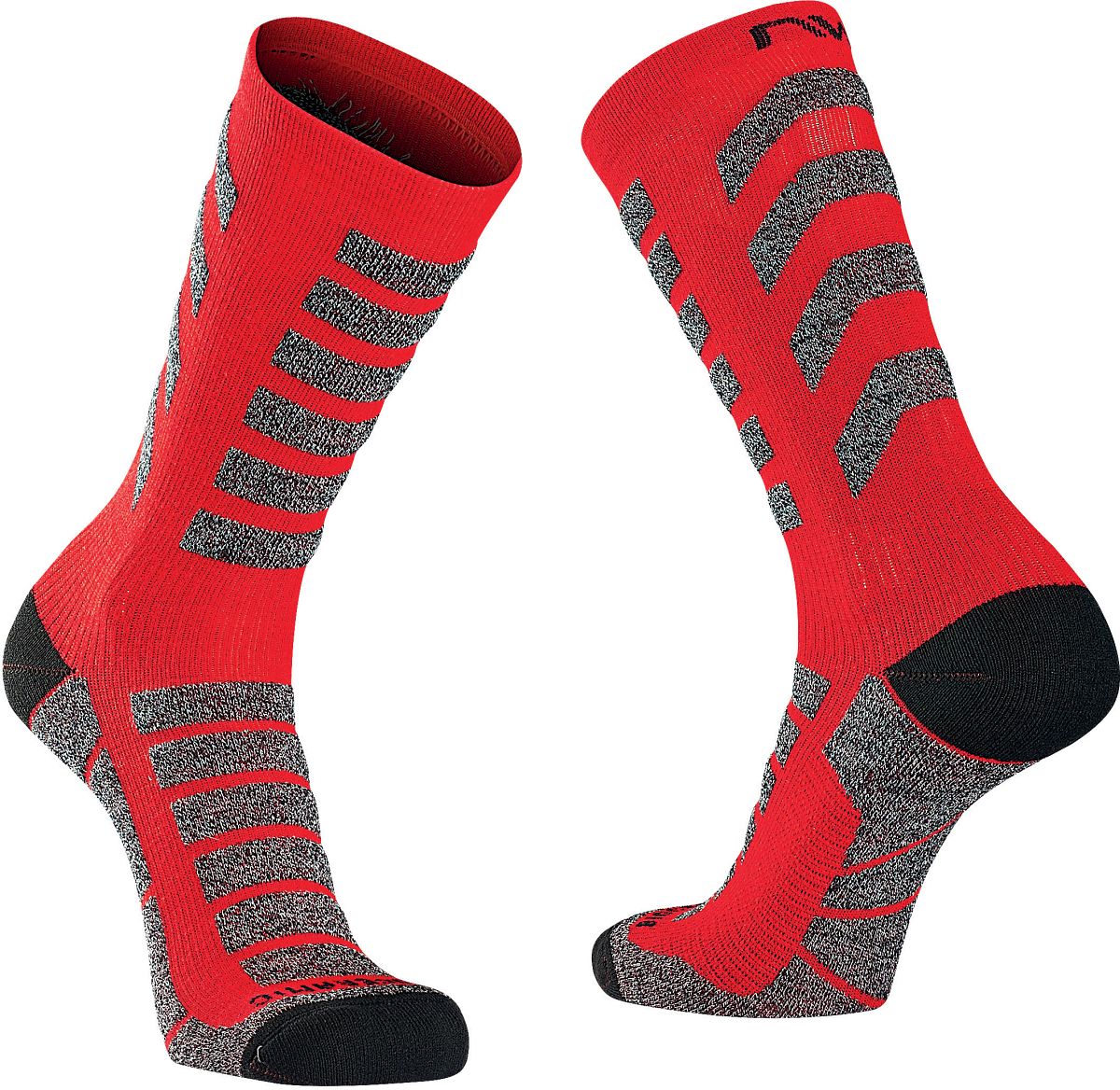 Northwave Husky Ceramic High Winter Fahrrad Socken rot/grau 2025