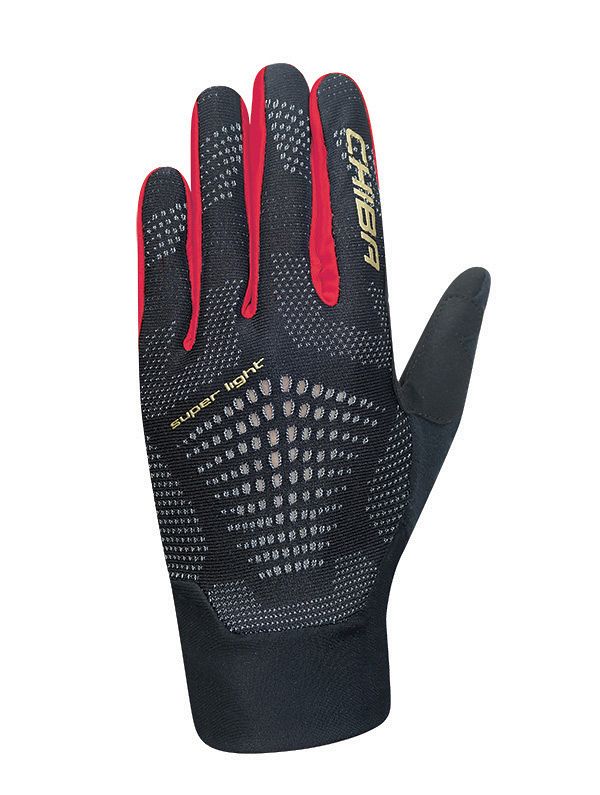 Chiba Superlight Fahrrad Handschuhe lang schwarz/rot 2027