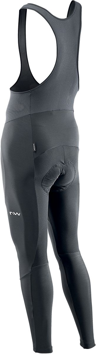 Nortwave Active Gel Winter Fahrrad Trägerhose schwarz 2025