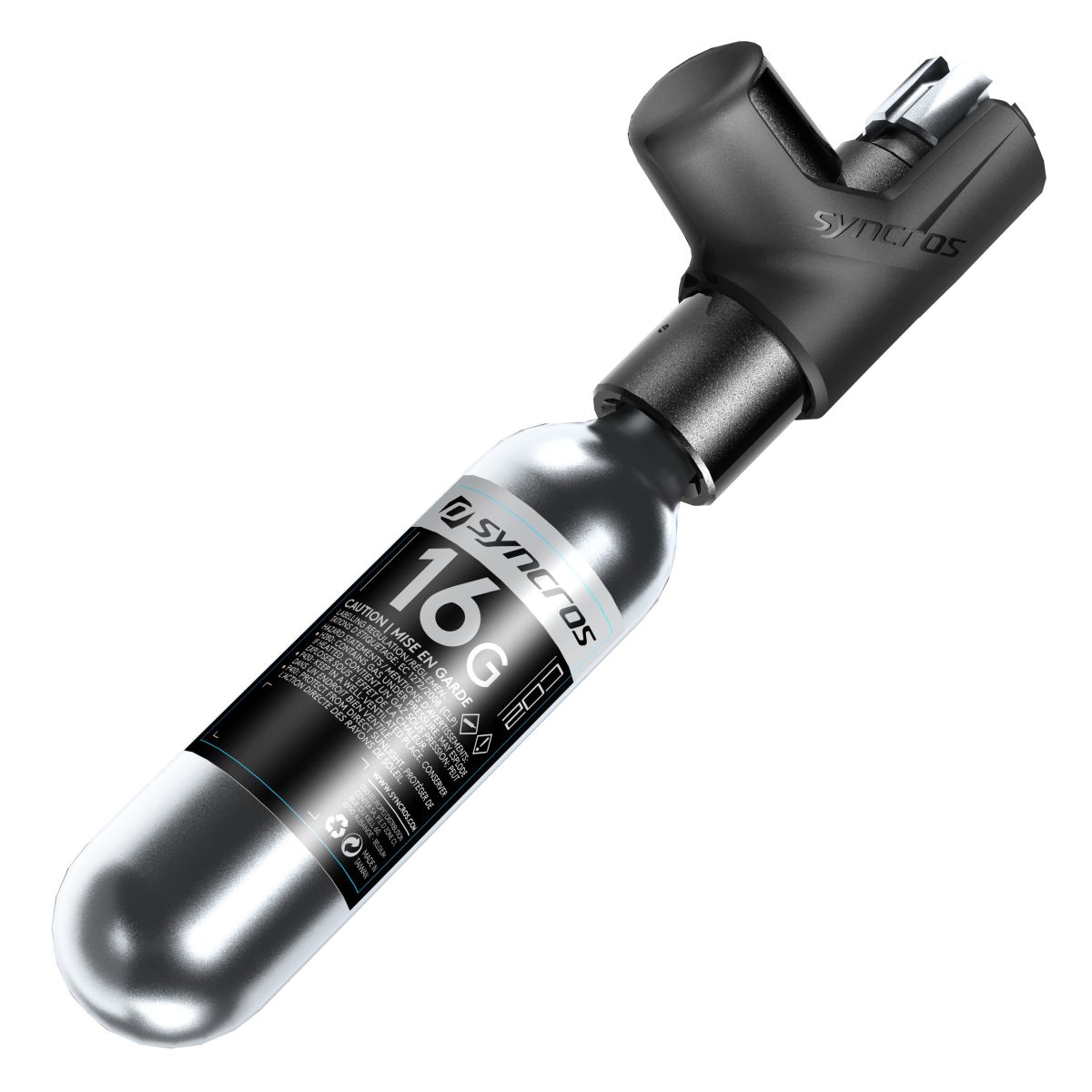 Syncros Boundary CO2 Fahrrad Kartuschenpumpe schwarz