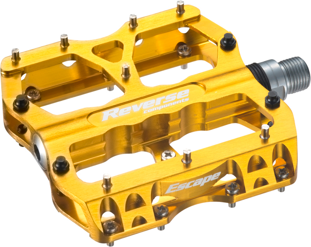 Reverse Escape Flat Fahrrad Pedal gold