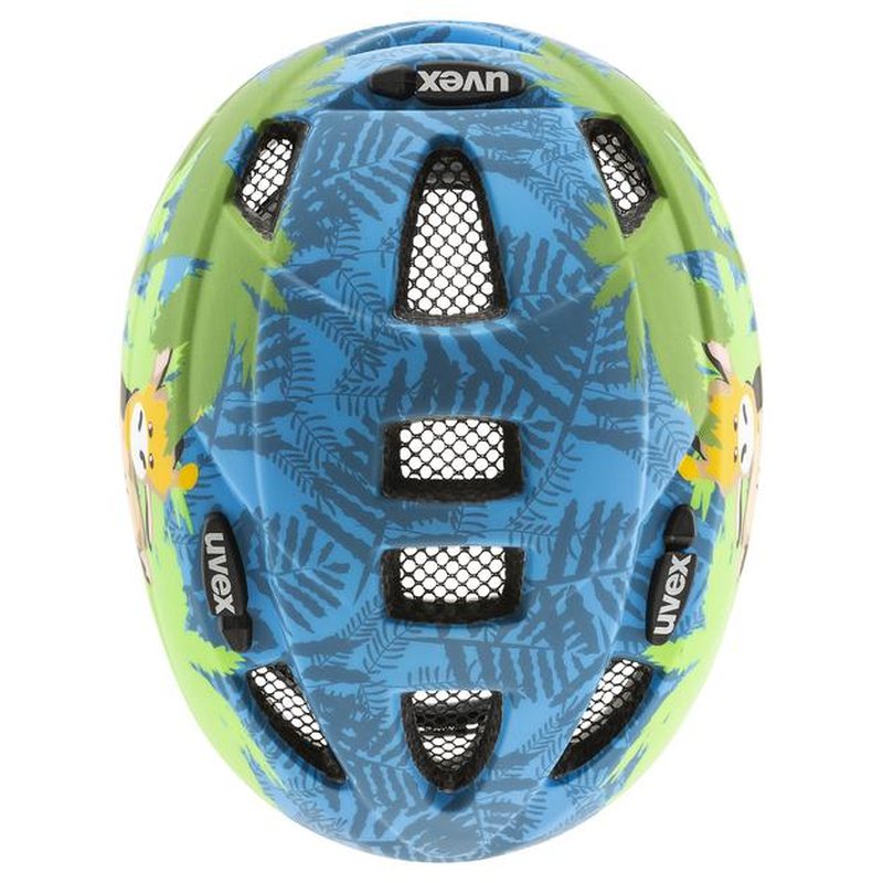 Uvex Kid 2 CC Jungle Kinder Fahrrad Helm Gr. 46-52cm matt blau/grün 2025