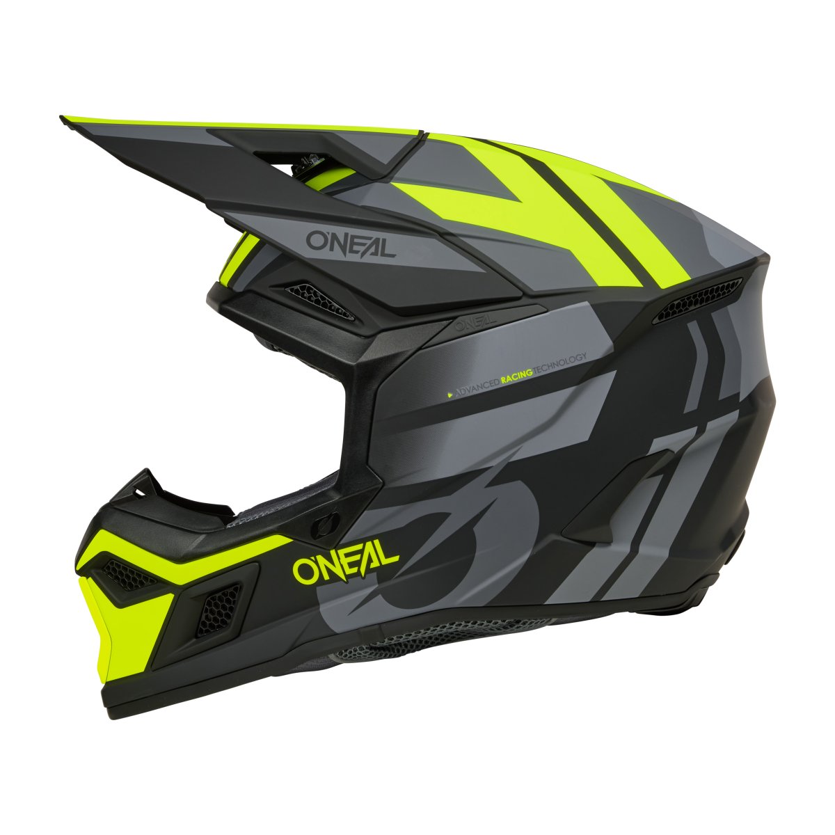 ONeal 3SRS Ride Motocross Enduro MTB Helm schwarz/grau/gelb 2027