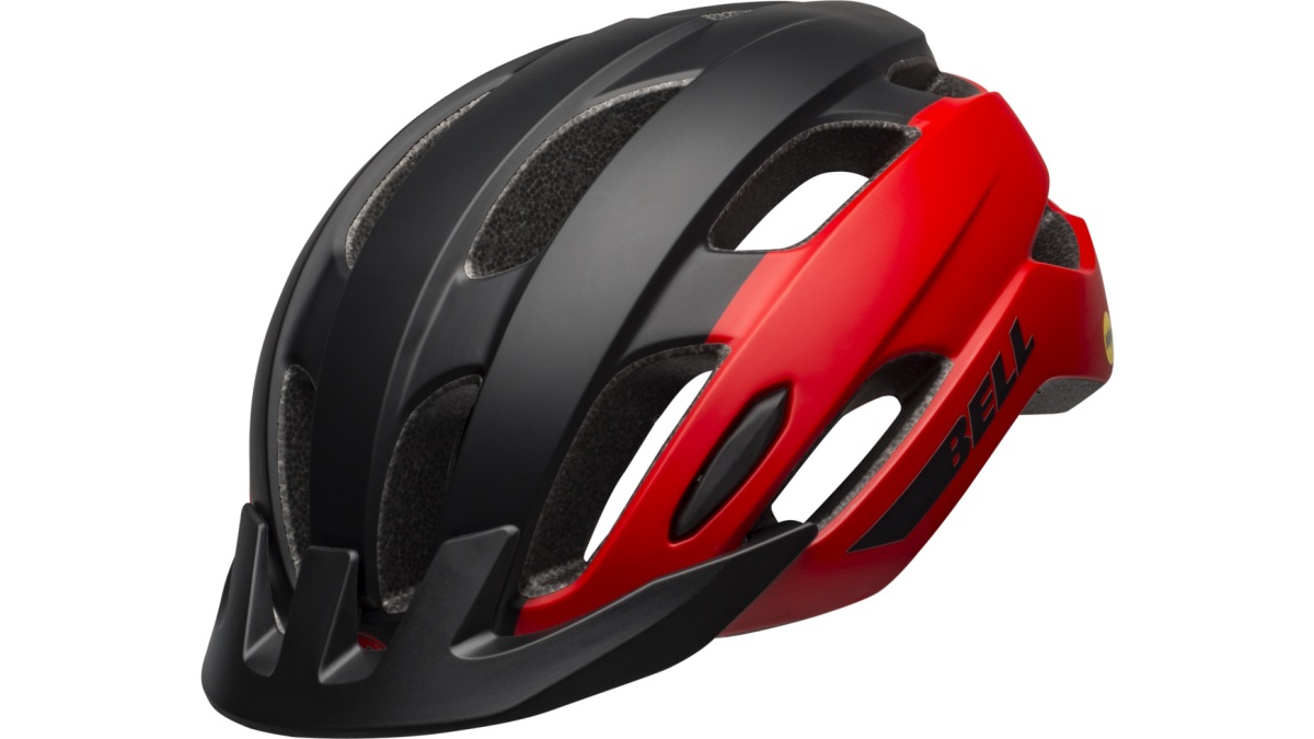 Bell Trace MIPS MTB / Trekking Fahrrad Helm matt rot/schwarz 2025