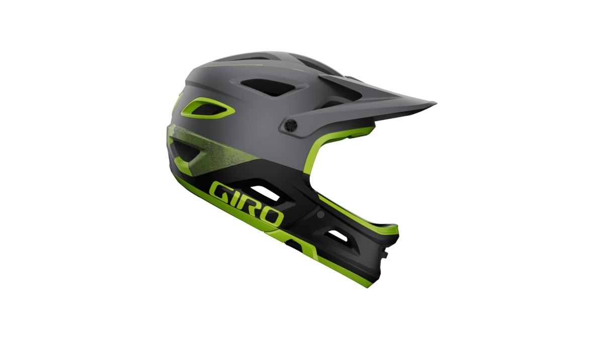 Giro Switchblade MIPS DH Fahrrad Helm matt grau/gelb 2025