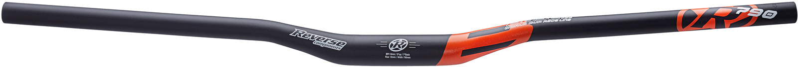 Reverse Base Fahrrad Lenker 31.8mm 790mm schwarz/fox orange