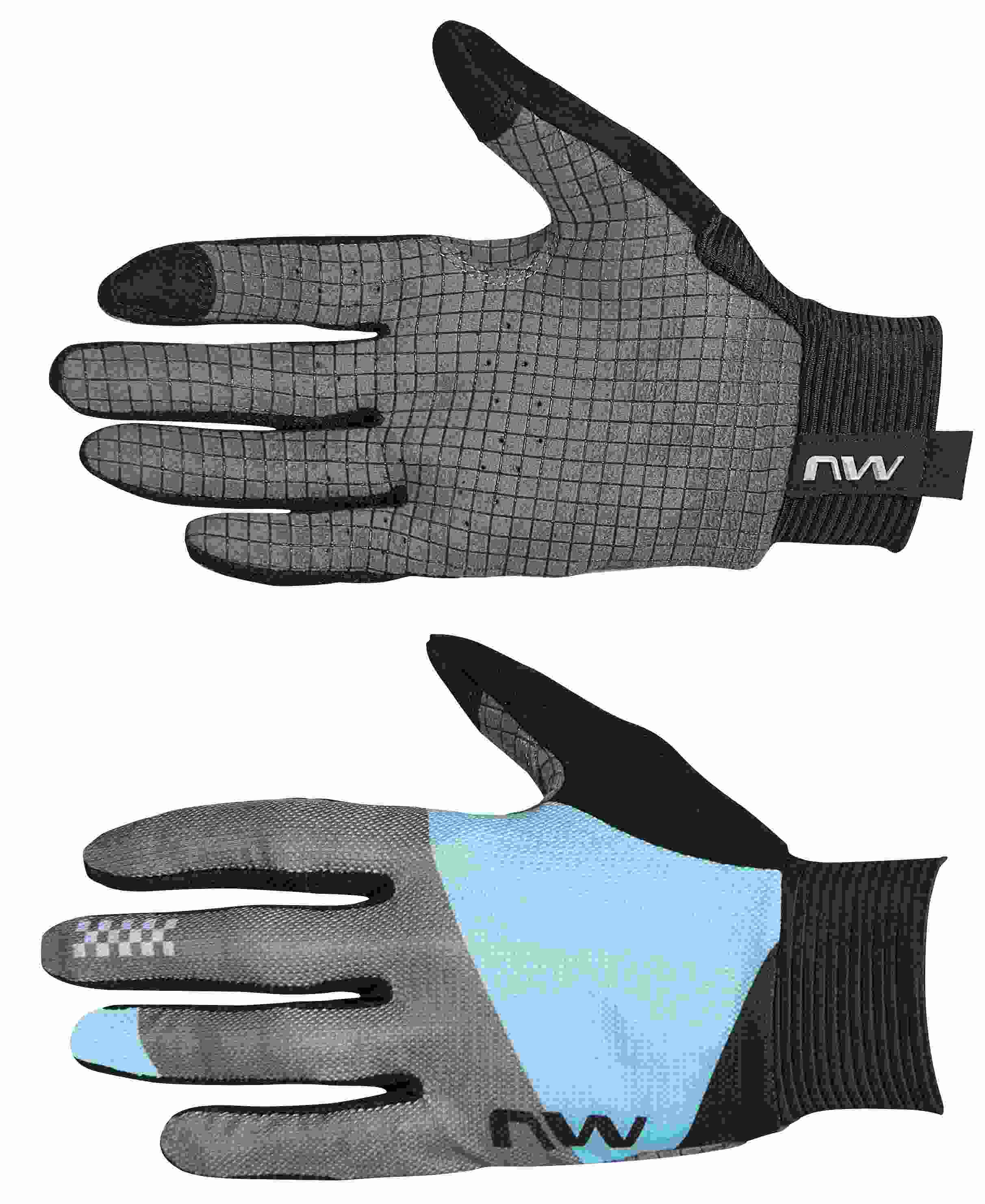 Northwave Air Damen Fahrrad Handschuhe lang sandfarben/blau 2024