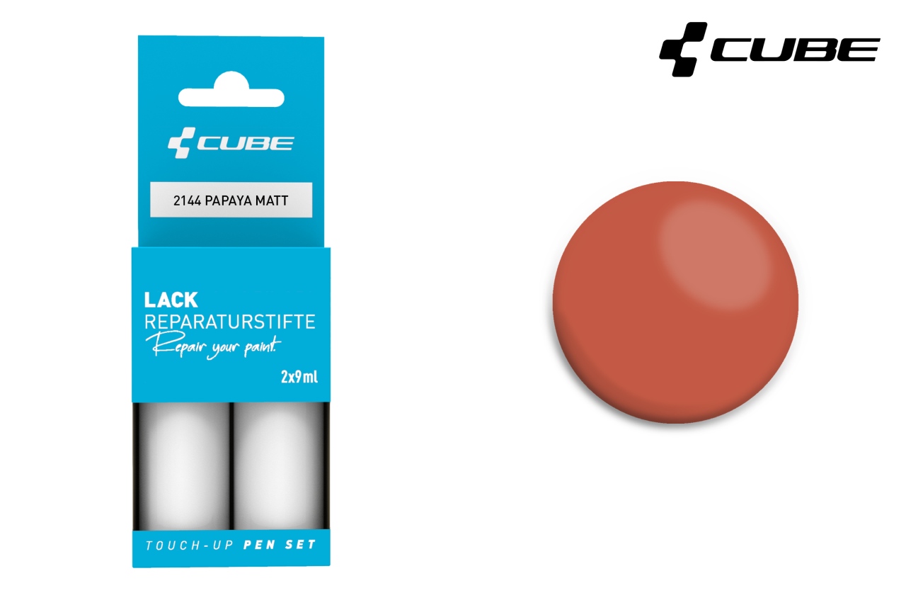 Cube Lackstift Set 2 x 9 ml / 830.56 ¤ / Liter Papaya matt 2144