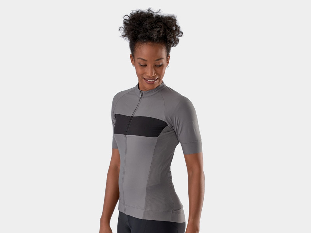 Trek Circuit LTD Damen Fahrrad Trikot kurz grau/schwarz 2026