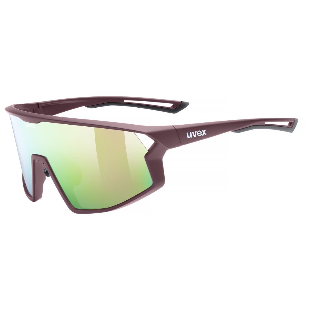 uvex skyryse Fahrrad / Sport Brille matt burgundy rot/mirror rose
