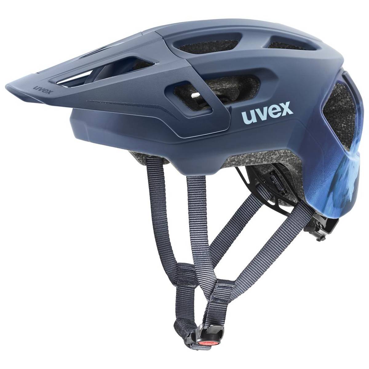 uvex React Jr. MTB / DH Fahrrad Helm Gr. 52-56cm matt dusk blau 2027
