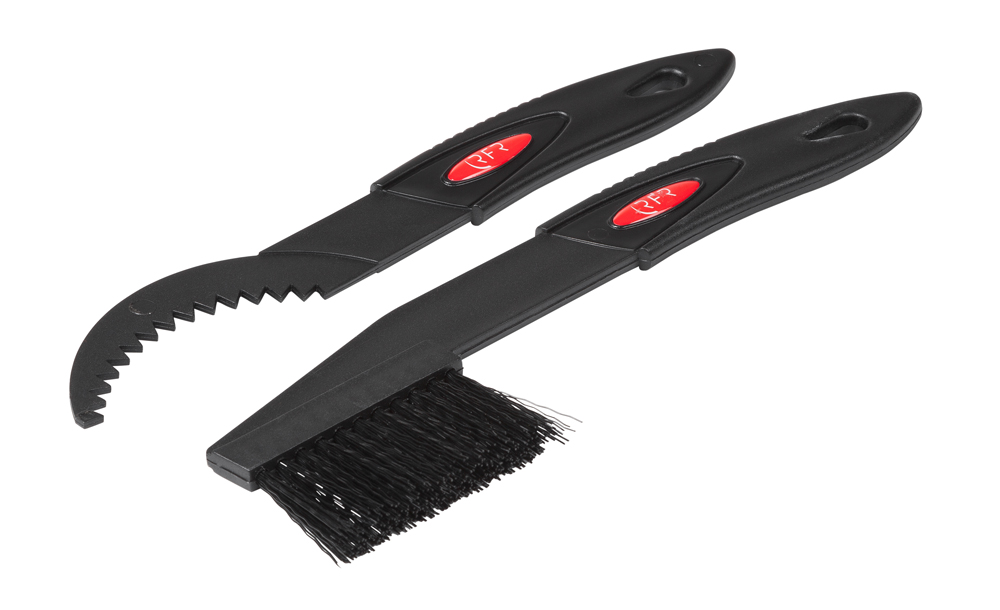 RFR Zahnkranzbürste & Kratzer - Set schwarz