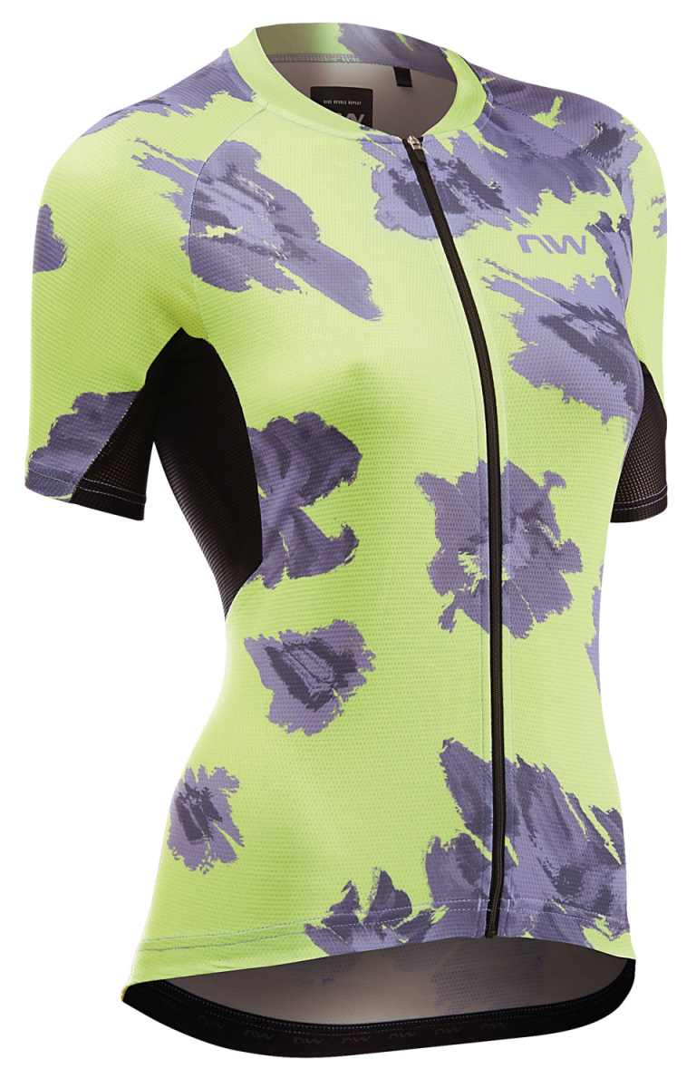 Northwave Force Evo Damen Fahrrad Trikot kurz grün/lila 2025