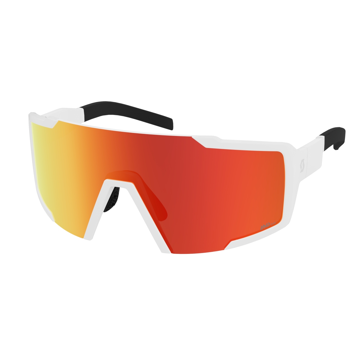 Scott Shield AMP Wechselscheiben Fahrradbrille weiß/rot chrome