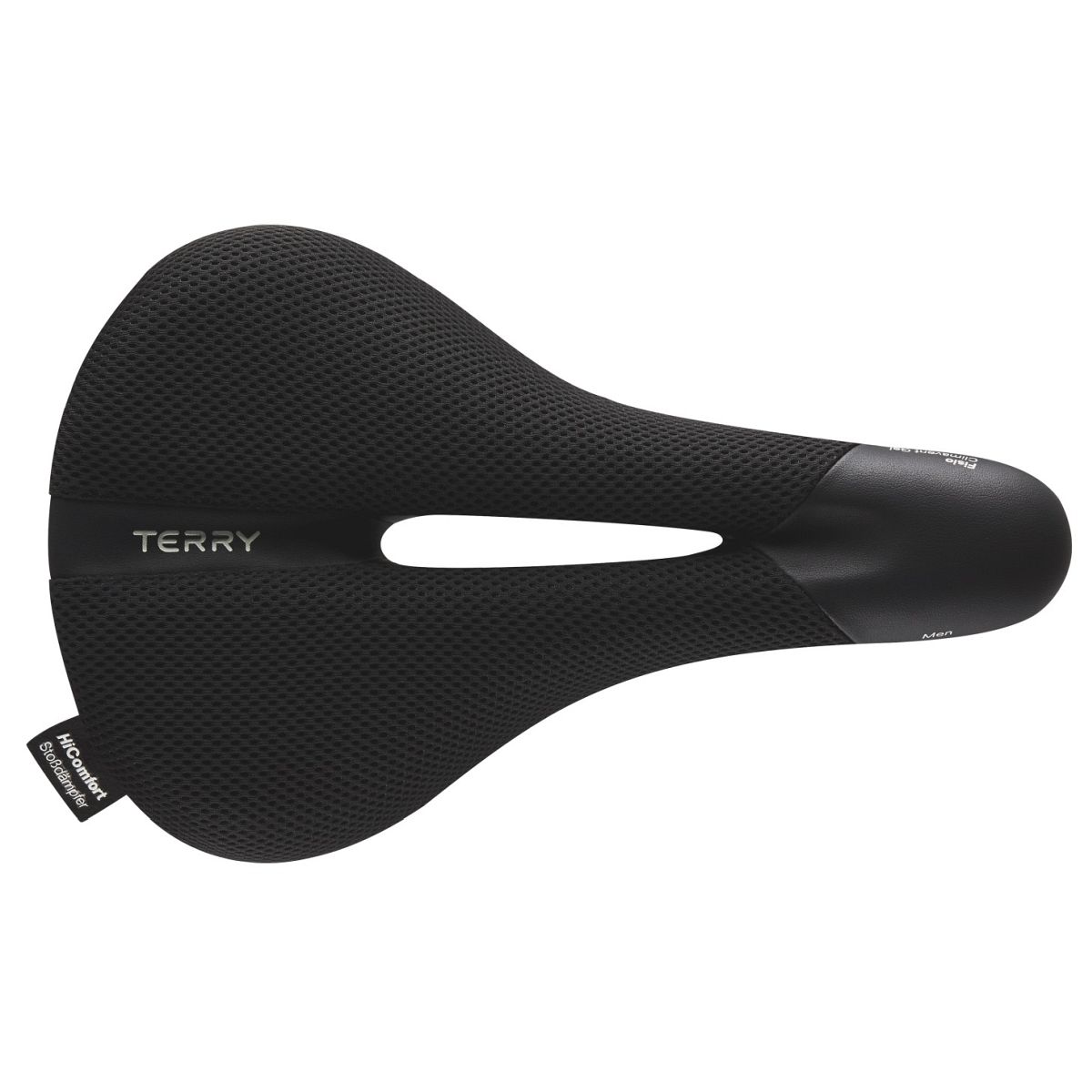 Terry Fisio Climavent Gel Comfort Herren Trekking Fahrrad Sattel schwarz