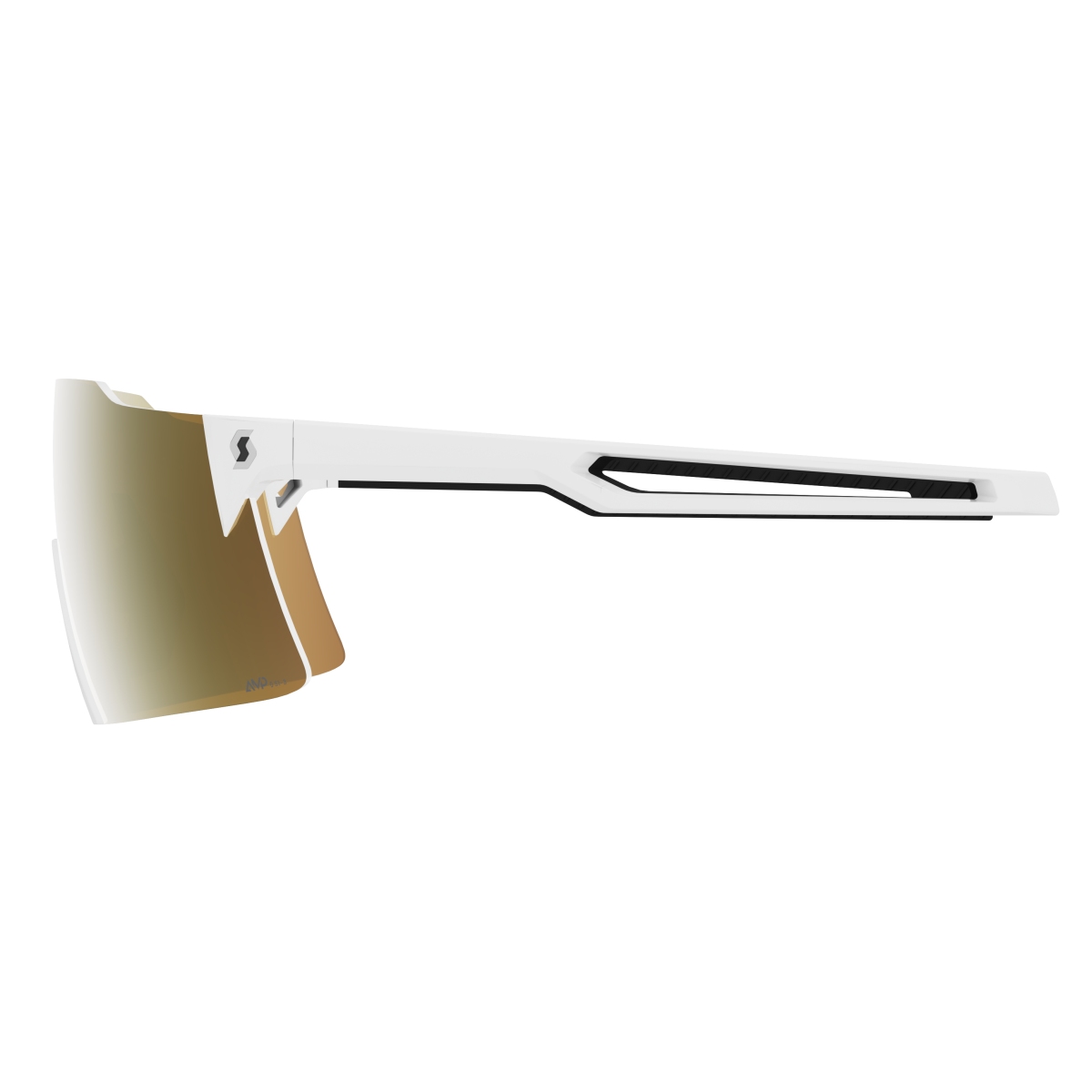 Scott Stride LS AMP Wechselscheiben Fahrradbrille weiß/goldfarben chrome