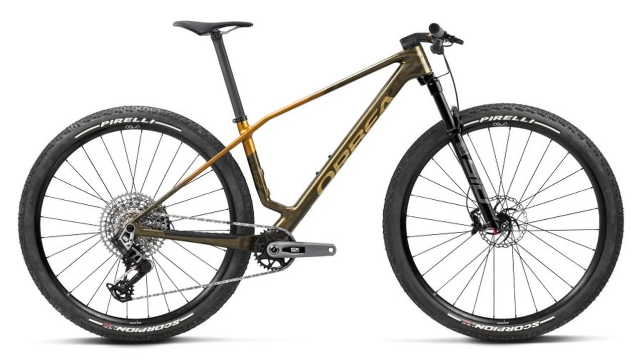 Orbea Alma M-PRO 29'' Carbon MTB Fahrrad caramel carbon view/leo orange 2027