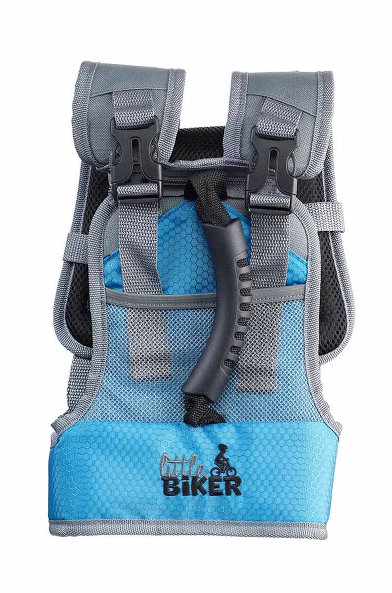 Little Biker Fahrradlernweste grau/blau