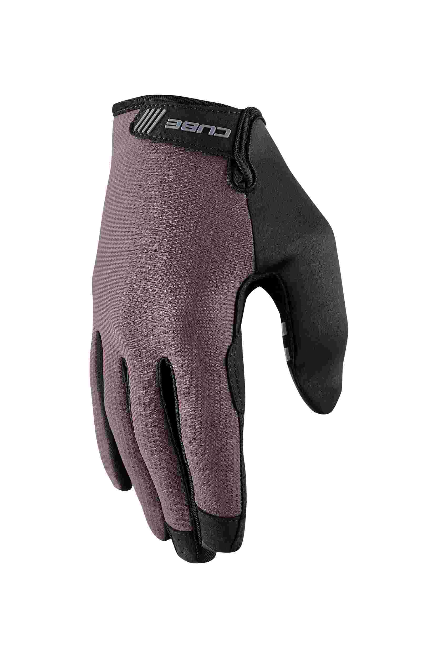 Cube NF Ergonomics Gel Fahrrad Handschuhe lang burgundy rot/grau 2027