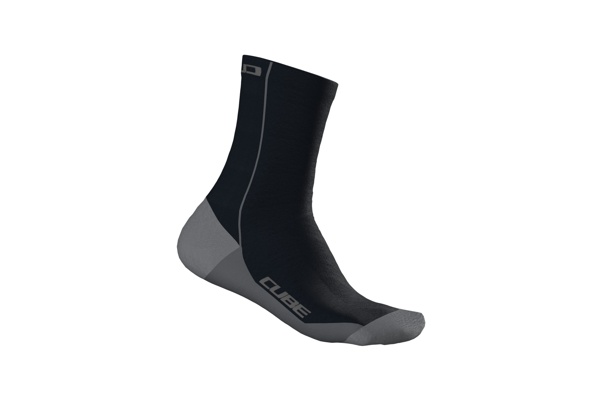 Cube High Cut Be warm Fahrrad Socken schwarz 2027