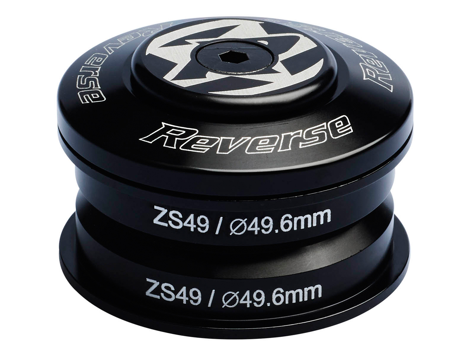 Reverse Base Steuersatz Semi Integriert ZS49/28.6 | ZS49/30 schwarz