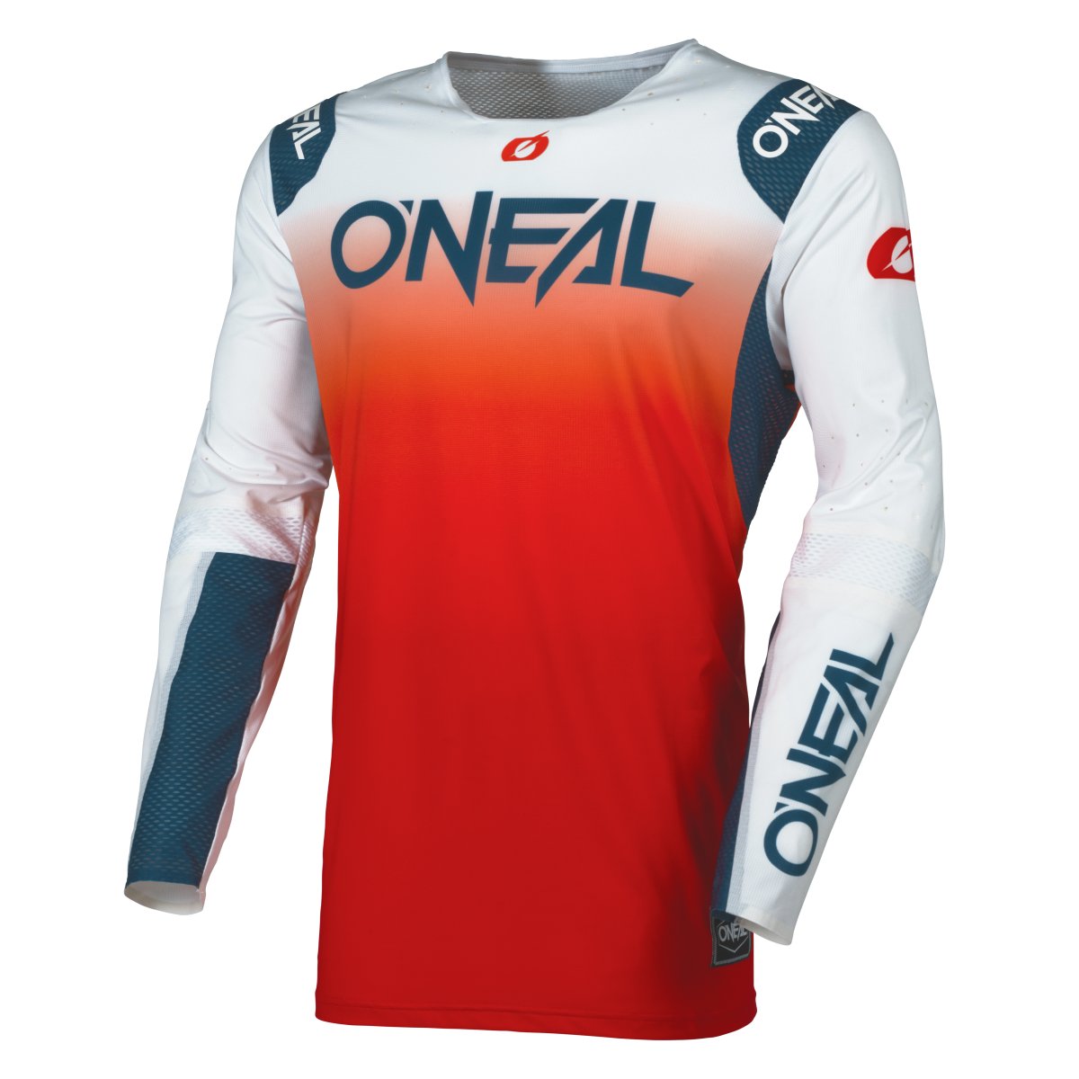 ONeal Prodigy Five Motocross langarm Jersey rot/orange/blau 2026
