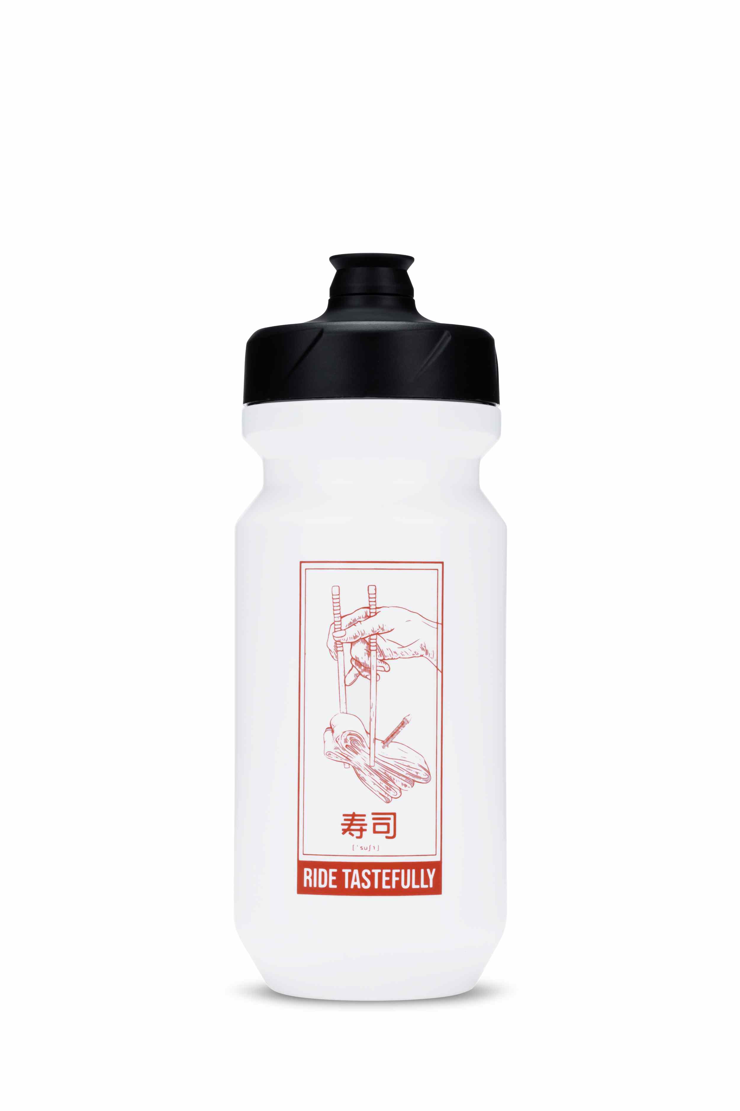 Cube Flow Fahrrad Trinkflasche 0.5L weiß / rot