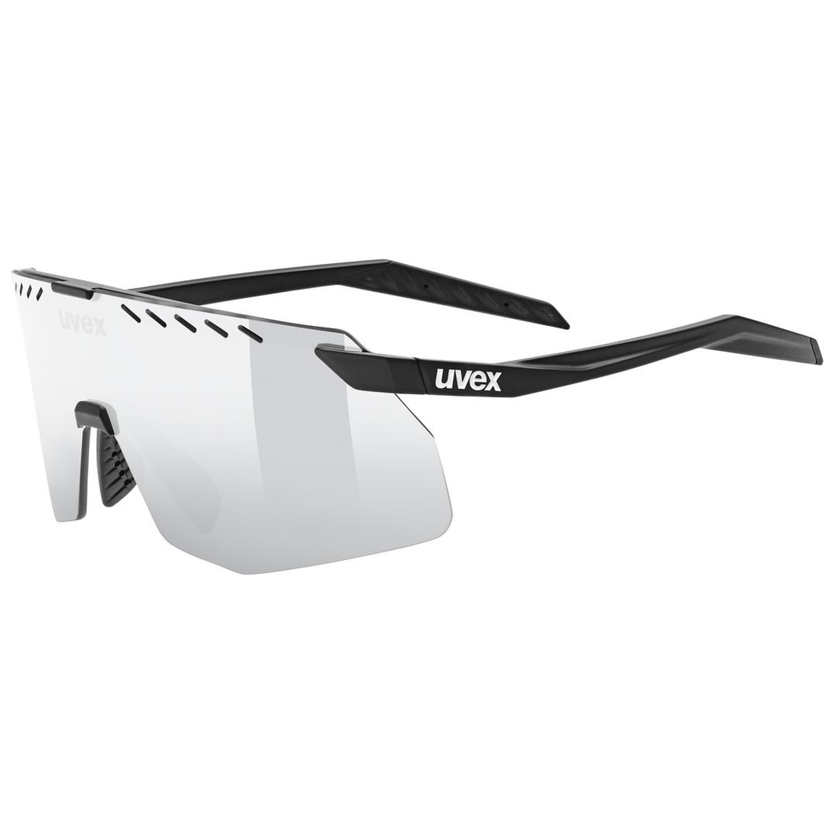 uvex Pace Stage S Fahrrad / Sport Brille matt schwarz/mirror silberfarben 2027