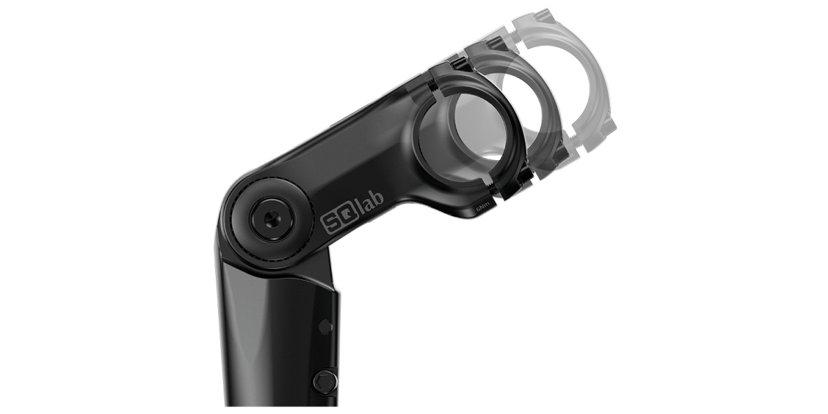 SQlab 821 3.0 verstellbarer City E-Bike Fahrrad Vorbau 31.8mm / 0-90° schwarz