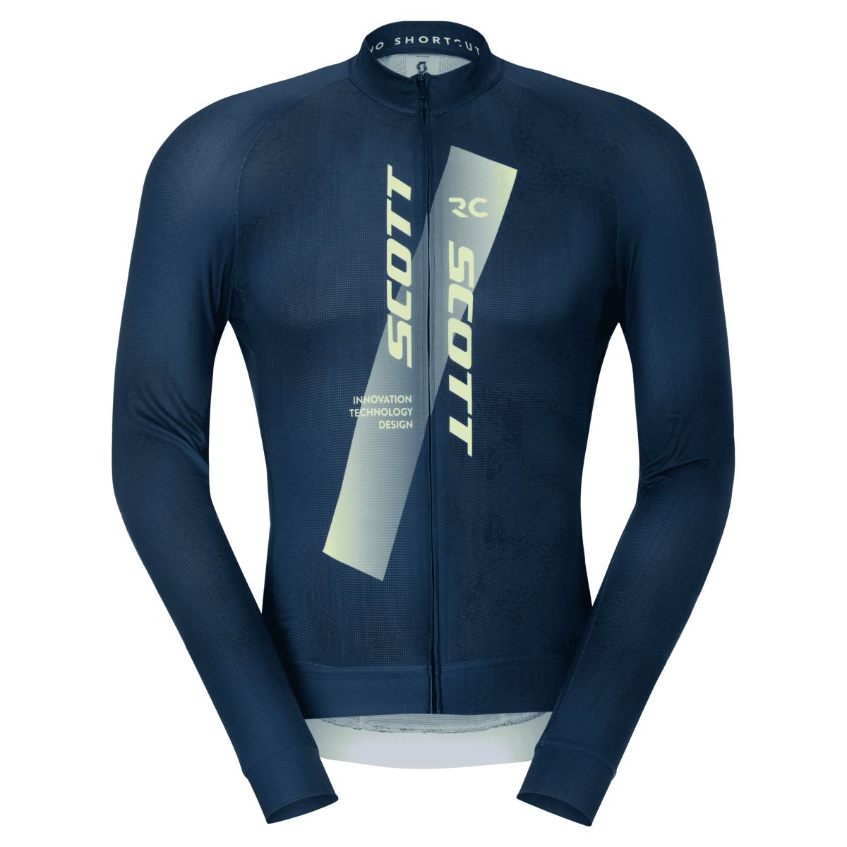 Scott RC Pro Fahrradtrikot langarm blau/gelb 2026