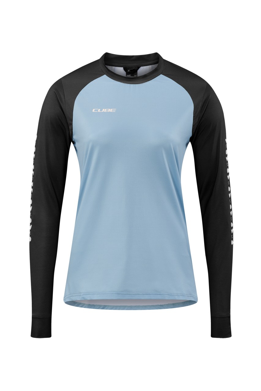 Cube ATX Damen Fahrrad Trikot lang blau 2027