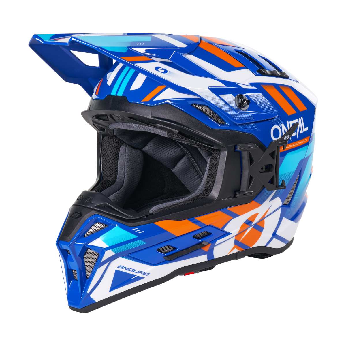 ONeal EX-SRS Dust Motocross Enduro MTB Helm blau/orange 2026