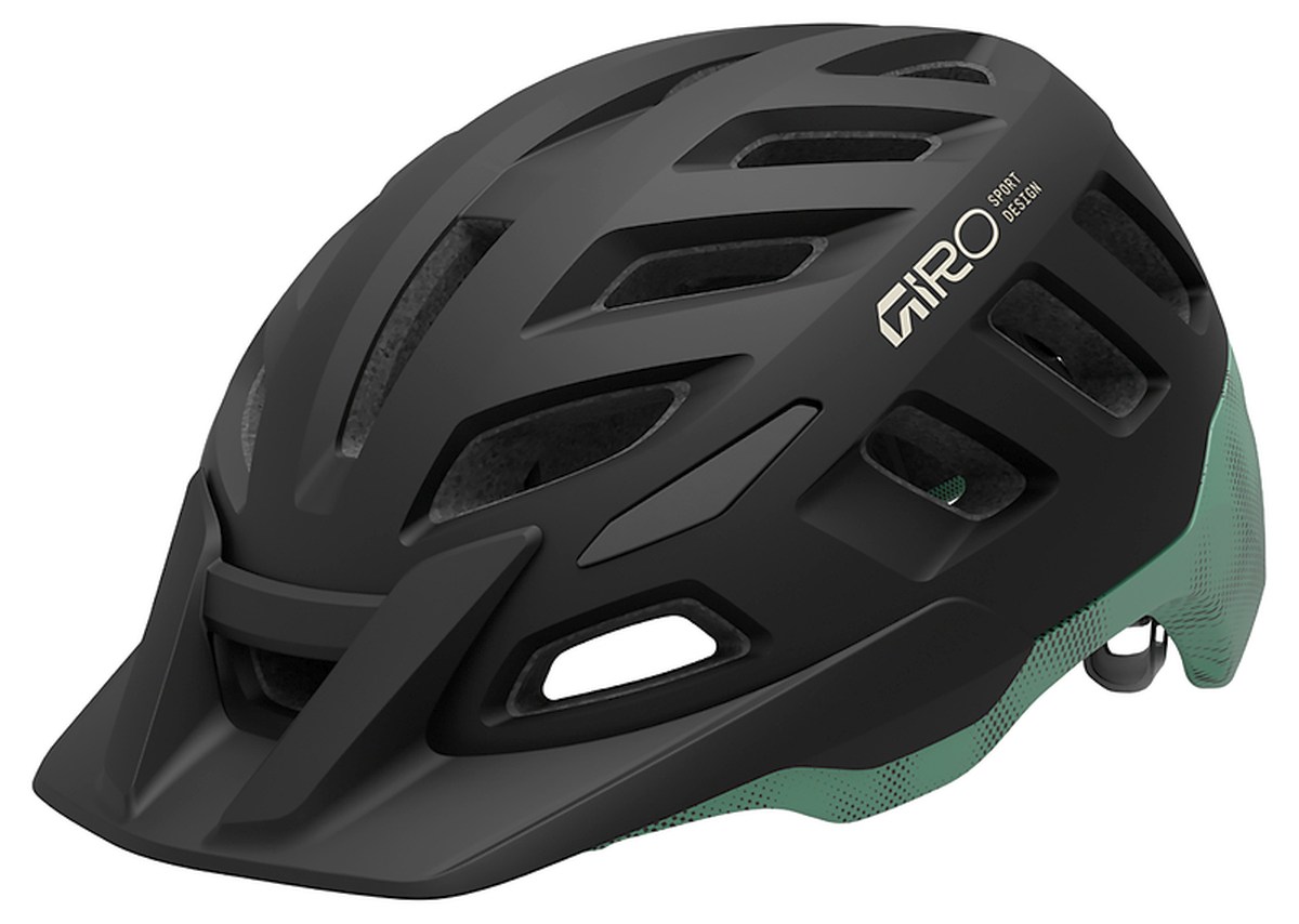 Giro Radix MIPS MTB Fahrradhelm matt schwarz/grün 2026