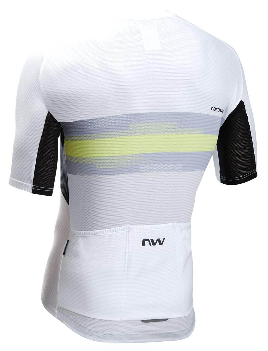 Northwave Force Evo Fahrrad Trikot kurz weiß/grün 2025