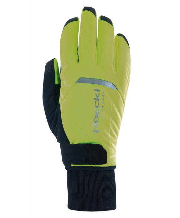 Roeckl Villach 3 Winter Fahrrad Handschuhe lang gelb/schwarz 2027