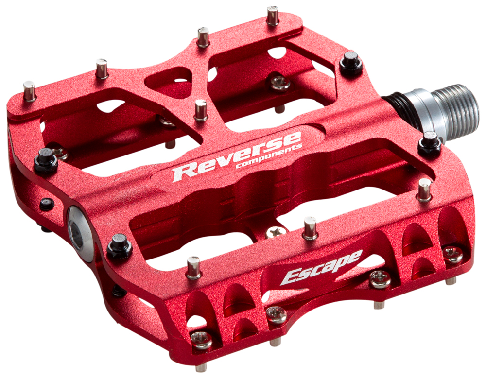 Reverse Escape Flat Fahrrad Pedal rot