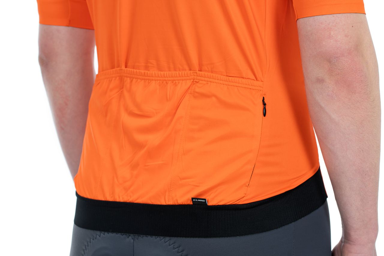 Cube Blackline Flash Fahrrad Trikot kurz orange 2023
