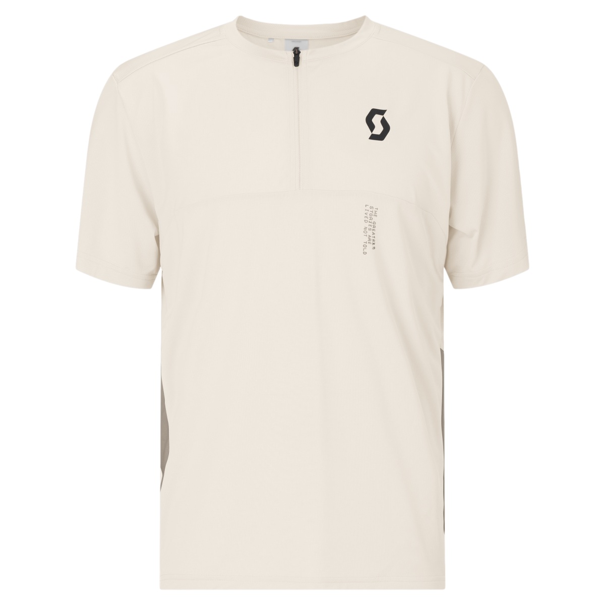 Scott Vertic Zip Fahrradtrikot kurzarm weiß/beige 2026