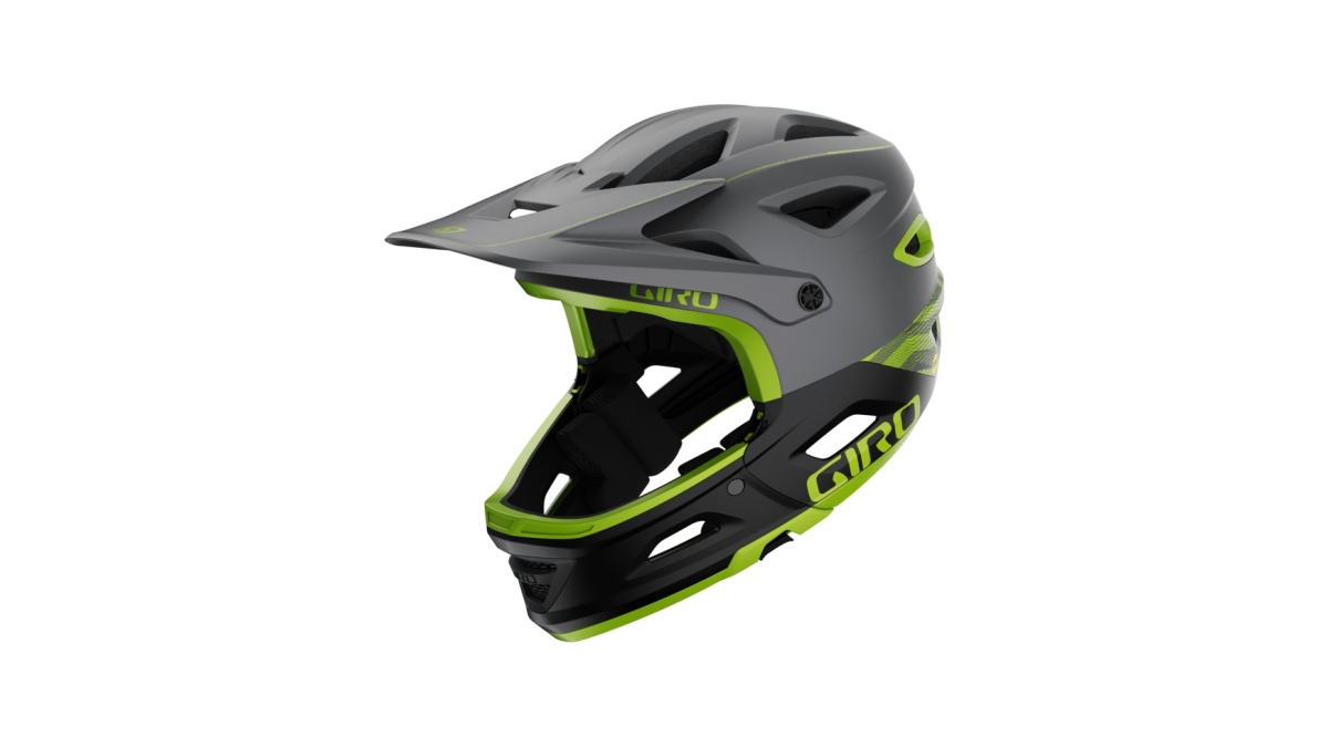 Giro Switchblade MIPS DH Fahrrad Helm matt grau/gelb 2025