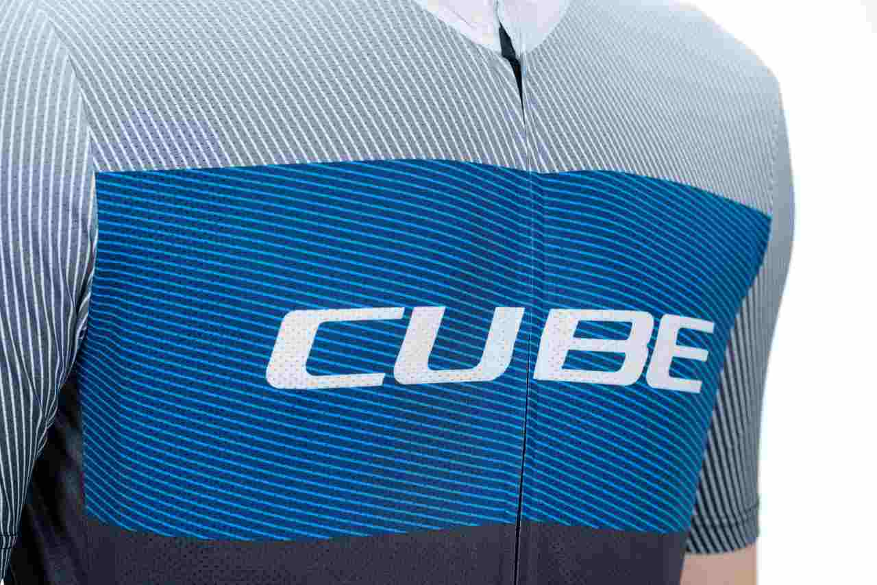 Cube Teamline Cmpt Fahrrad Trikot kurz schwarz/blau 2027
