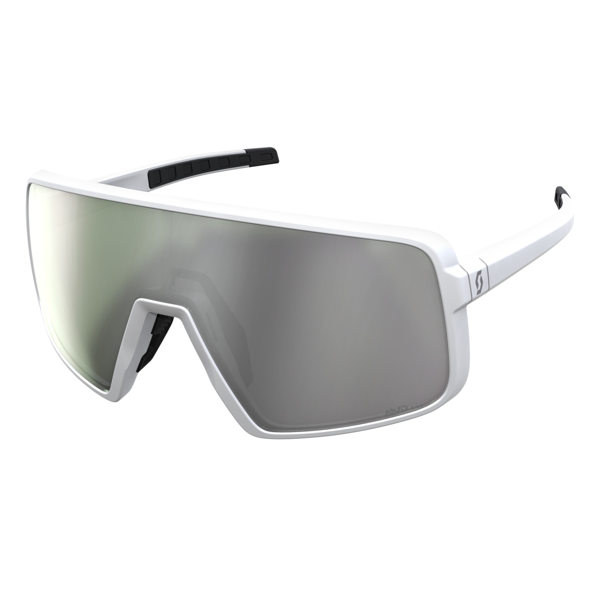 Scott Torica AMP Wechselscheiben Fahrrad Brille matt weiß/weiß chrome