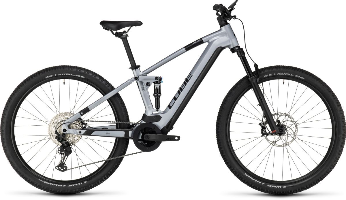 Cube Stereo Hybrid 120 Race 750 27.5'' / 29'' Pedelec E-Bike MTB Fahrrad silberfarben 2024