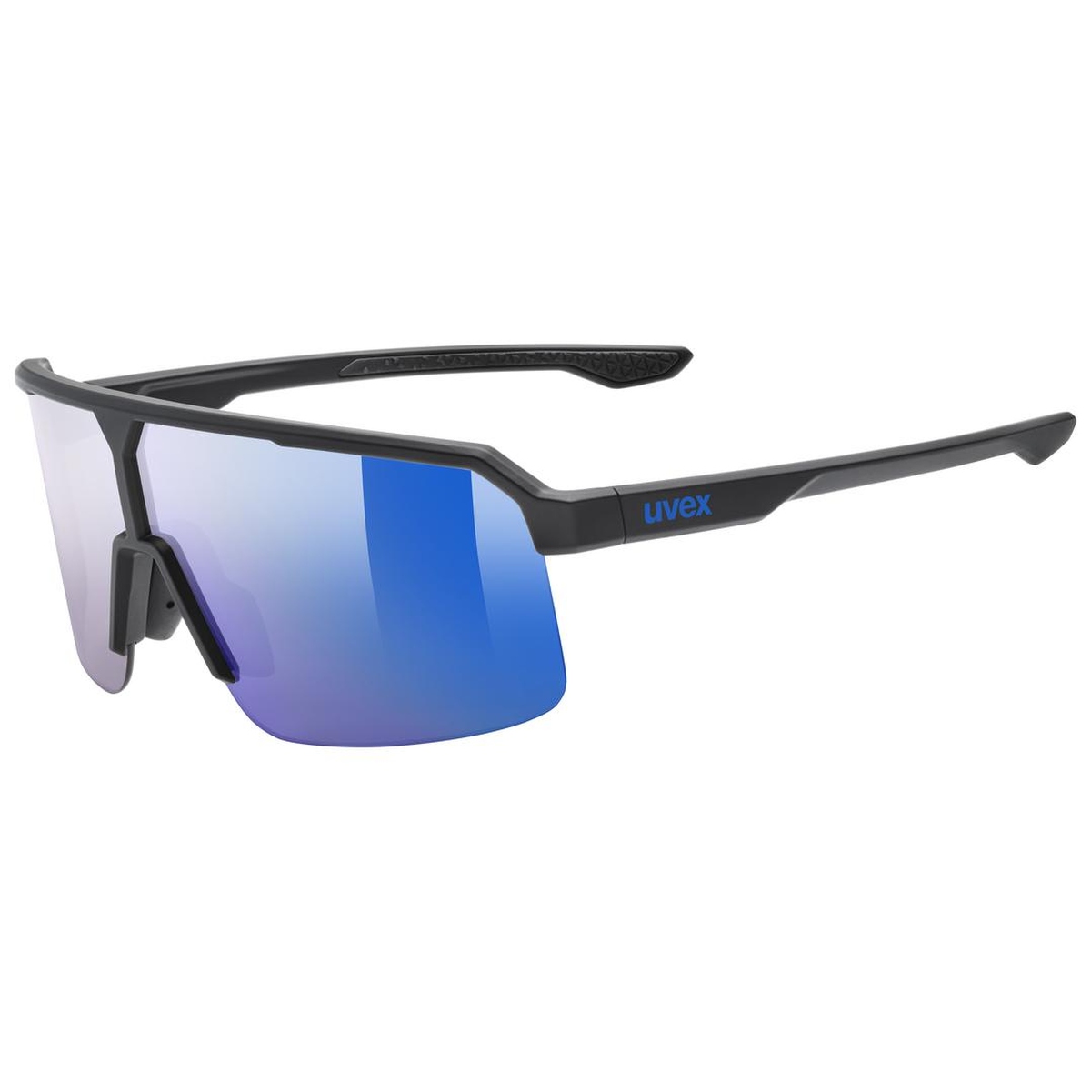 uvex Ramp Fahrrad / Sport Brille matt schwarz/mirror blau 2027